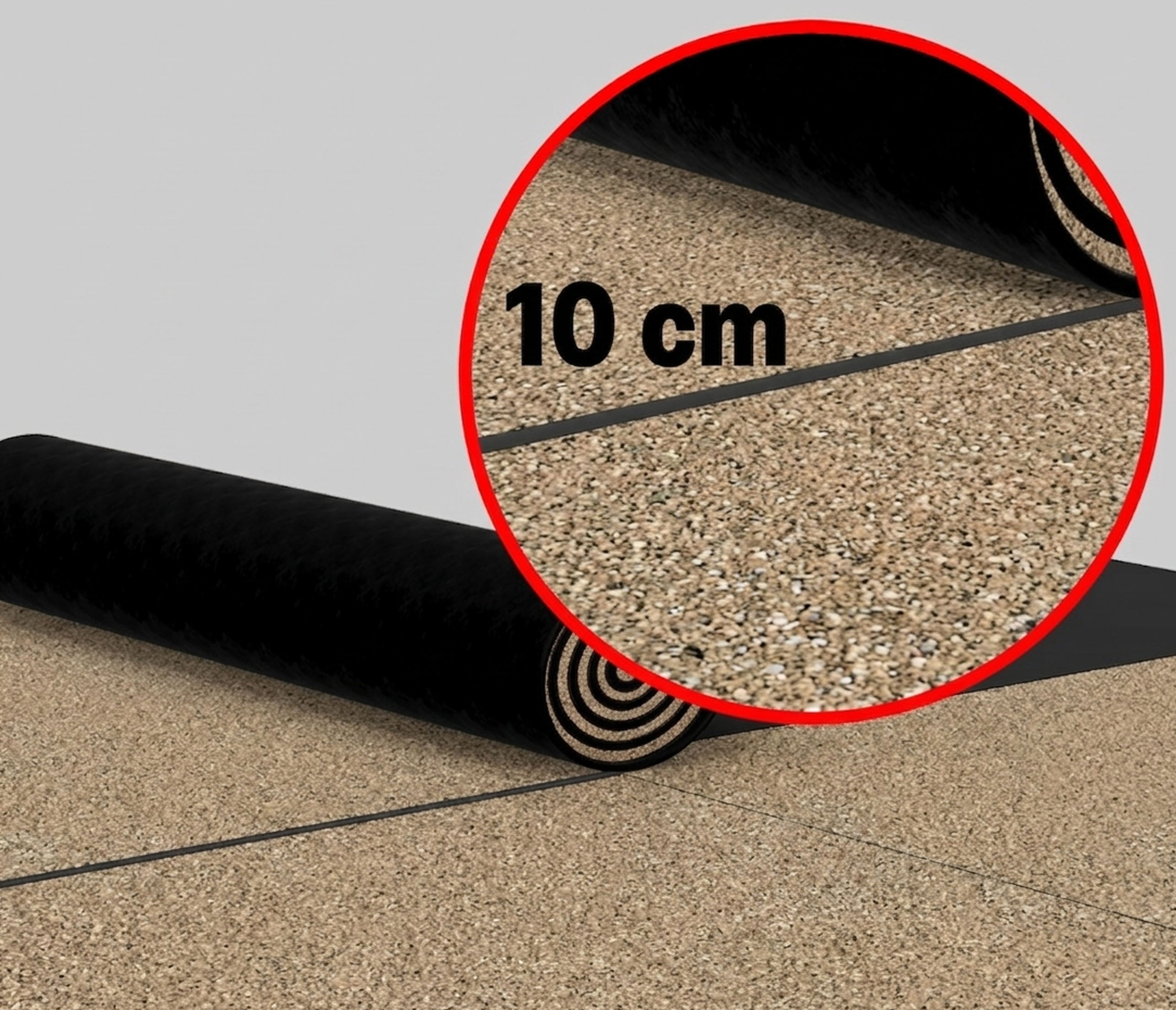 Install each membrane sheet with an overlap of 10 cm. Carefully heat the overlapping areas and press firmly to ensure a secure and watertight bond.