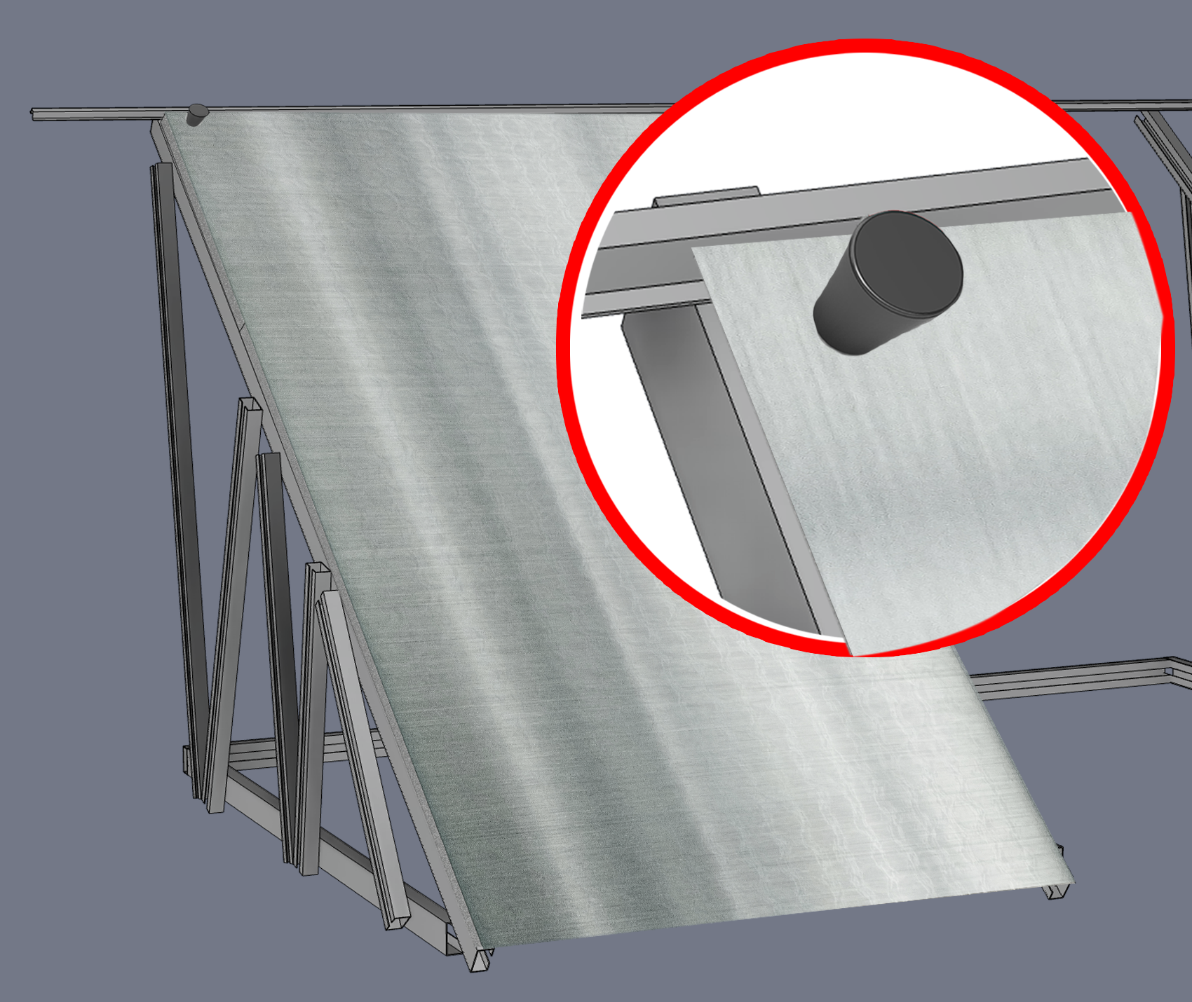 Secure one end of the first sheet using roofing screws or roofing nails to prevent it from moving during installation.