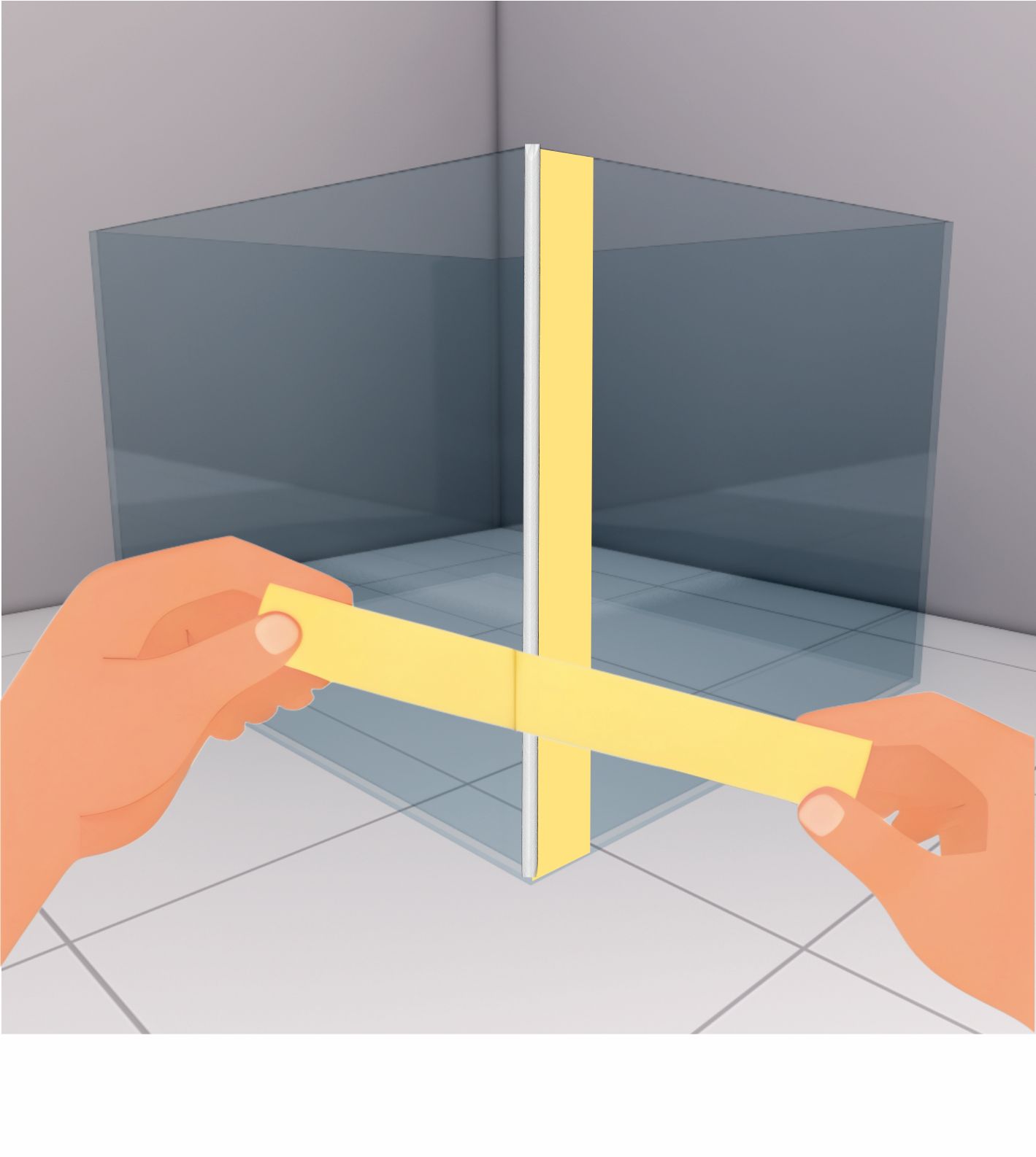Segera lepaskan masking tape setelah proses perataan selesai, kemudian rapikan bagian tepi apabila diperlukan.