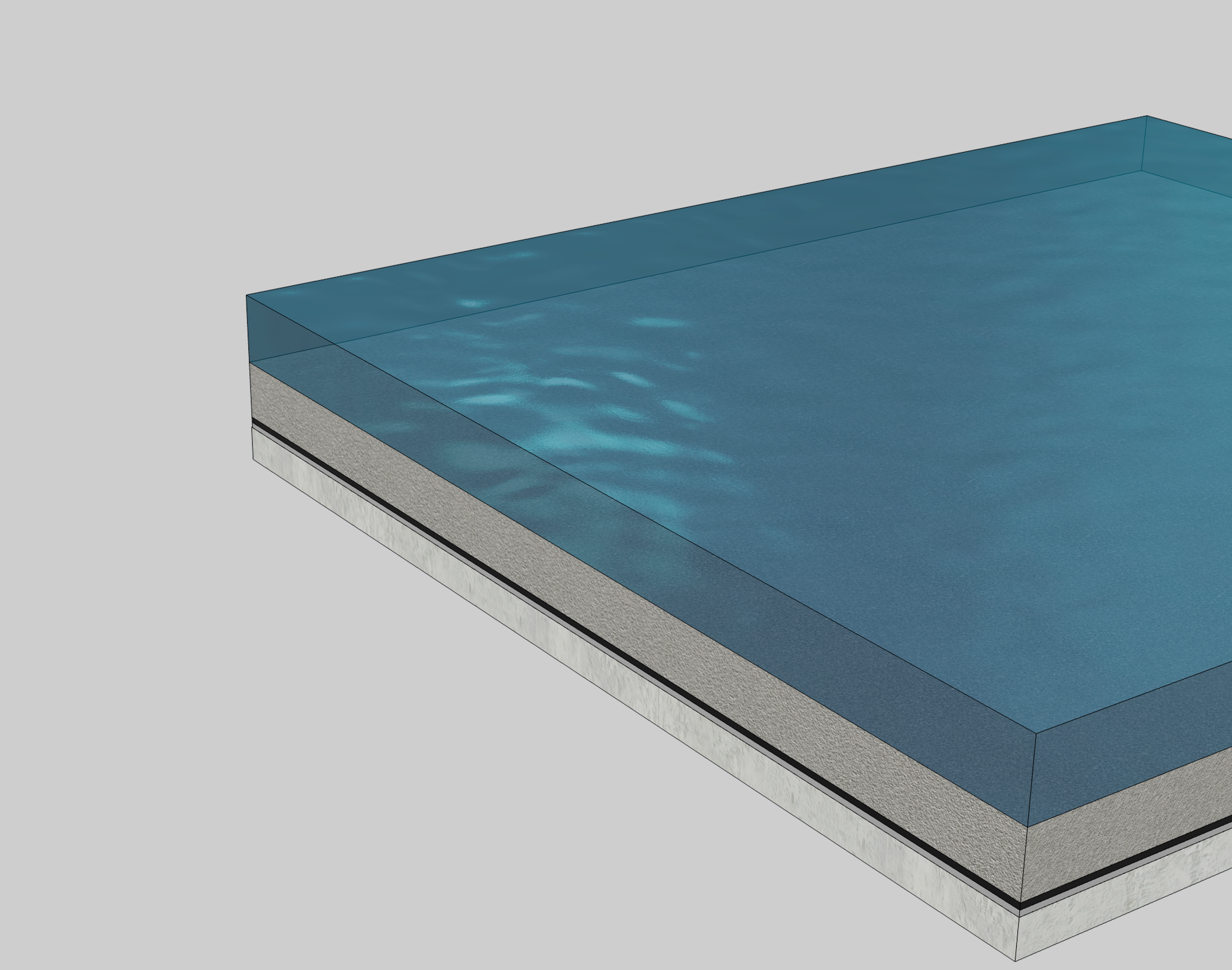 After installation is complete and the membrane has cooled, perform a ponding test for 24–48 hours to ensure the system is watertight and free from leakage.